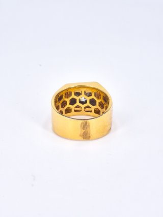 048-01-00177 Anillo Oro 18K Bicolor con Circonita