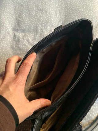 Bolso Negro Trenzado Espacioso