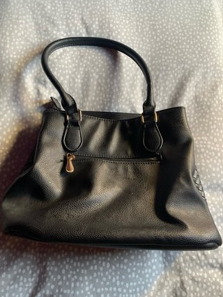 Bolso Negro Trenzado Espacioso