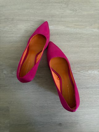 Zapatos de tacón fucsia