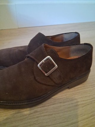Zapatos de ante marrones