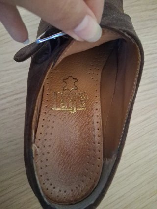 Zapatos de ante marrones