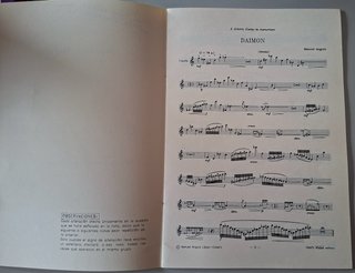 Partitura Daimon . Manuel Angulo
