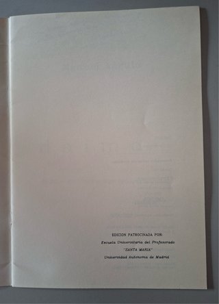 Partitura Daimon . Manuel Angulo