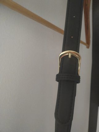 Bolso de rafia beige y negro