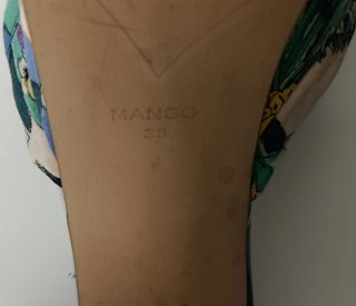 Sandalias Mango Estampado Floral Tacón