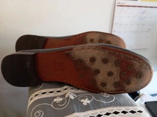 Mocasines de piel negros para hombre