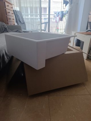Fregadero de cocina Deante blanco piedra