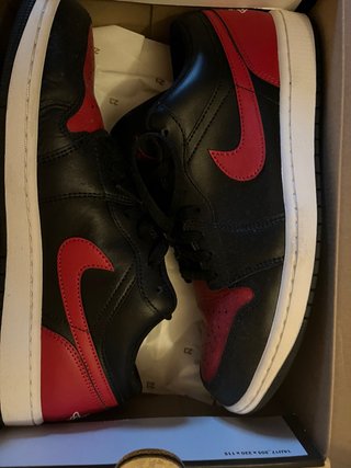Air Jordan 1 Low Negras y Rojas