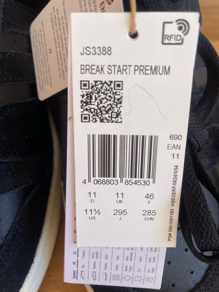 Zapatillas Adidas Break Start Premium Low Negras