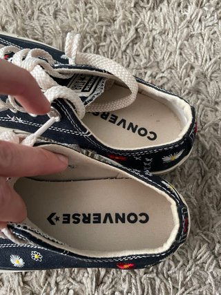 Converse All Star bordadas flores