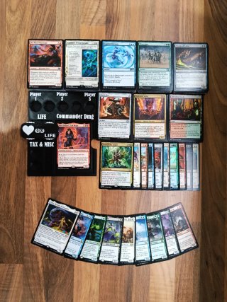 Lote Commander Carte Magic 545 SENZA DUPLICATI mtg