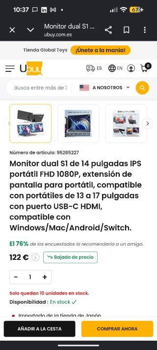 Extensión Pantalla Portátil Laptomo