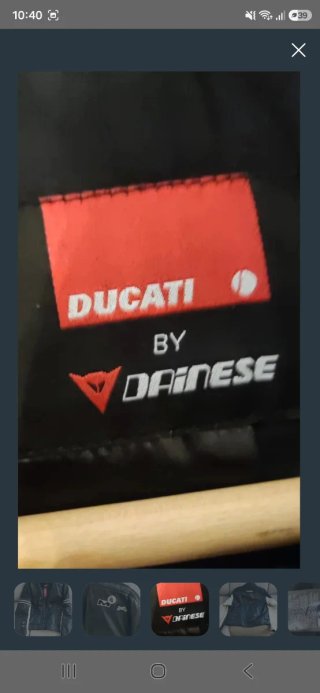 Cazadora Ducati Monster Dainese Negra/Blanca