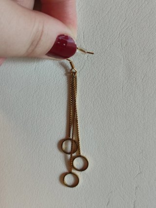 Pendientes largos acero inoxidable verano