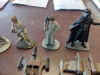 Lote Star Wars Plomo Personajes y Naves
