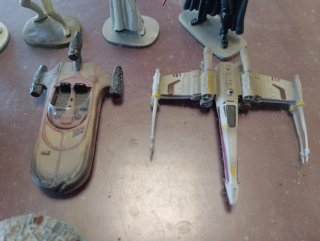 Lote Star Wars Plomo Personajes y Naves