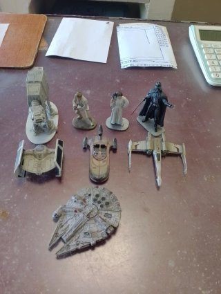 Lote Star Wars Plomo Personajes y Naves