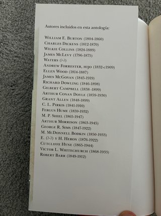 Cuentos de detectives victorianos