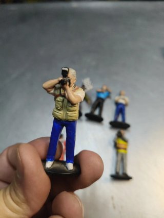 6 Figuras Juez Fotógrafo Carreras Scalextric