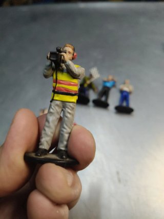 6 Figuras Juez Fotógrafo Carreras Scalextric