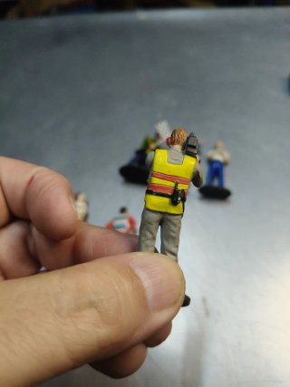 6 Figuras Juez Fotógrafo Carreras Scalextric