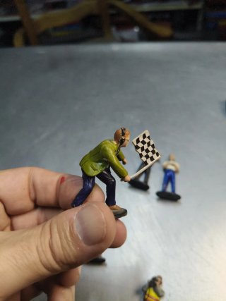 6 Figuras Juez Fotógrafo Carreras Scalextric