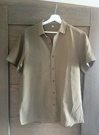 Camisa kaki manga corta talla M