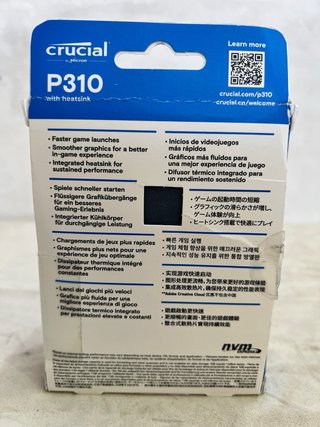 SSD Crucial P310 2TB PCIe Gen4 NVMe M.2