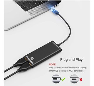 Adaptador Thunderbolt 3 a Doble HDMI