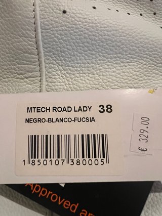 Mono de cuero Mtech rosa y blanco