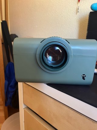 Proyector móvil verde