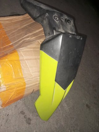 Guardabarros Supermotard verde