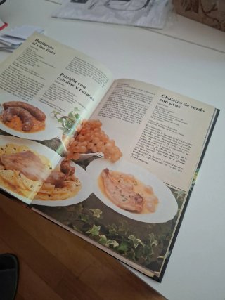 Libro de cocina con Microondas