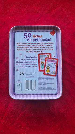 50 Fichas de Princesas Juego
