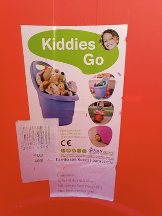 CARRITO CON RUEDAS PARA JUGUETES
