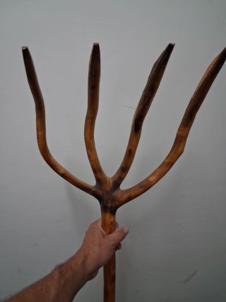 Horquilla de madera de olivo