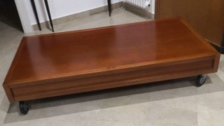 Tavolino ciliegio con 3 cassetti
