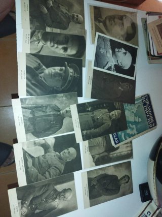 Lote de 11 Postales Antiguas Militares