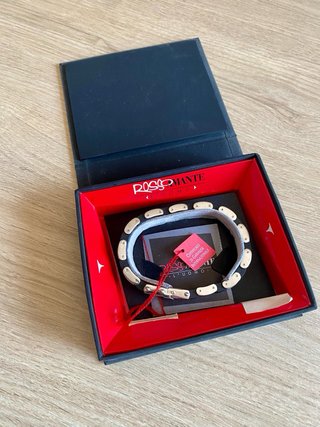 Bracciale Uomo Rosso Amante Caucciù Acciaio