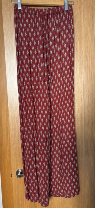 Pantalón estampado rojo