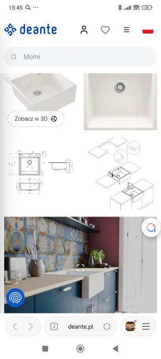 Fregadero Deante Blanco Porcelana Nuevo