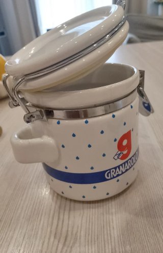 Set 2 Barattoli vintage Granarolo in ceramica