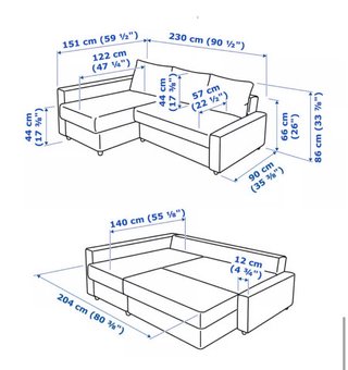 Sofá Cama IKEA Gris con