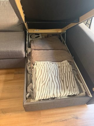 Sofá Cama IKEA Gris con