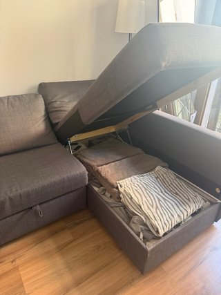 Sofá Cama IKEA Gris con