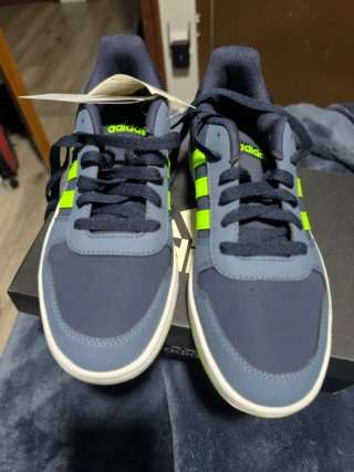 Tenis Adidas Hoops 2.0 Hombre Azul/Verde