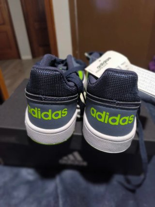 Tenis Adidas Hoops 2.0 Hombre Azul/Verde
