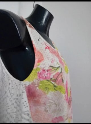 Abito Aghata tg M/L cotone fiori