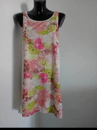 Abito Aghata tg M/L cotone fiori